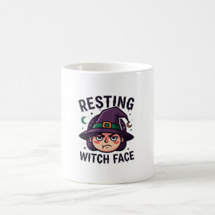 Resting Witch Face Funny Halloween Spooky Coffee Mug