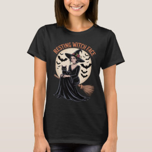 Resting Witch Face Funny Halloween Witch  T-Shirt