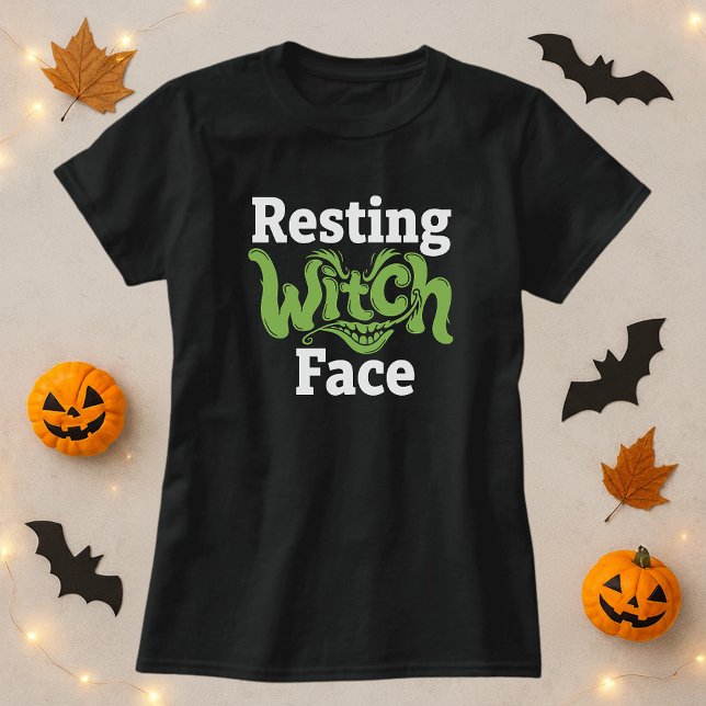 Resting Witch Face Halloween T-Shirt (Creator Uploaded)