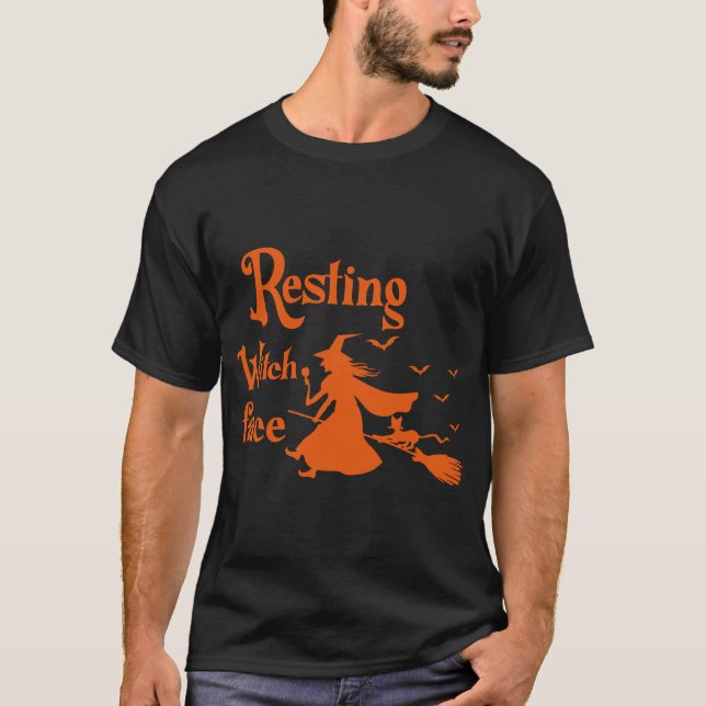 "Resting Witch Face Halloween T-Shirt – Funny Spoo (Front)