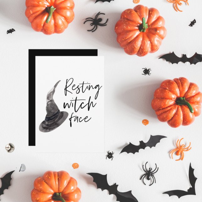 Resting Witch Face | Happy Halloween | Fun Quote | Holiday Card (Creator Uploaded)