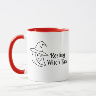 Resting Witch Face Mug Funny Witch Halloween