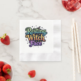 Resting Witch Face Napkin