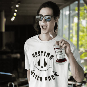 Resting Witch Face: Sassy Cute Halloween T-Shirt 