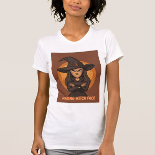 Resting Witch Face – Spooky Funny Halloween Design T-Shirt