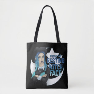 Resting Witch Face Tote Bag