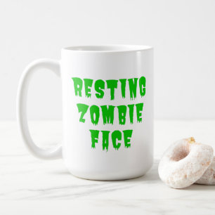 Resting Zombie Face - Funny Halloween 2022 Coffee Mug