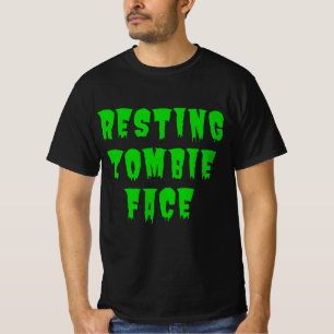 Resting Zombie Face - Funny Halloween 2022 T-Shirt