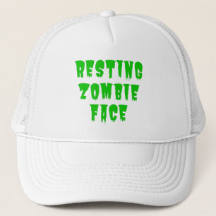 Resting Zombie Face - Funny Halloween 2022   Trucker Hat