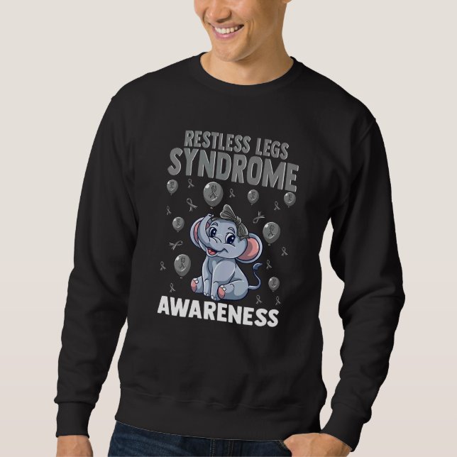 Restless Legs Syndrome Awareness Brain Disease Rel Sweatshirt (Front)