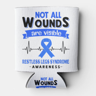 Restless Legs Syndrome Awareness Month Ribbon Gift Can Cooler