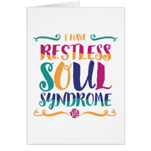 Restless Soul Syndrome Typography Hippie