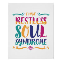 Restless Soul Syndrome Typography Hippie