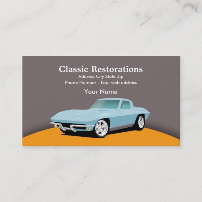 RestoMod Business Card (Front)