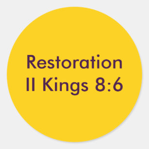 Restoration Sticker