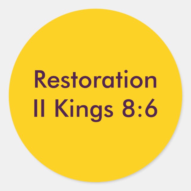 Restoration Sticker (Front)