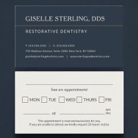 Restorative Dentistry Office Appointment Reminder
