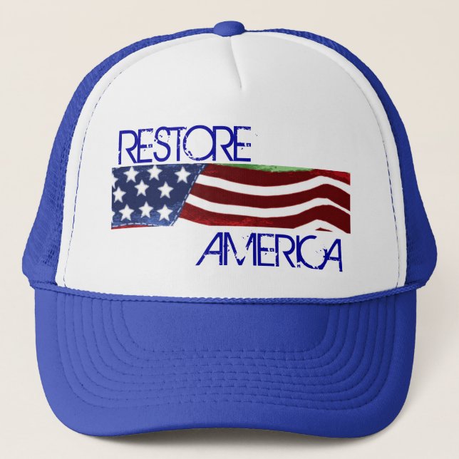 RESTORE AMERICA Old Glory Cap (Front)