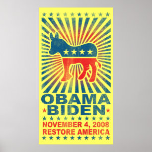 Restore America Vintage Poster