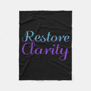 Restore Clarity Suicide Prevention Awareness Fleece Blanket