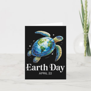 Restore Earth Earth Day 2025 Sea Turtle Art Save T Card