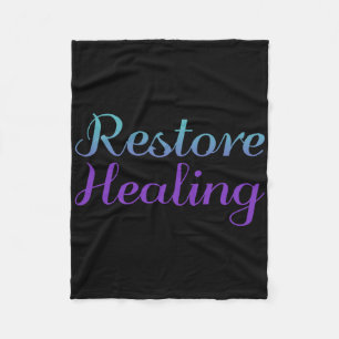 Restore Healing Suicide Prevention Depression Awar Fleece Blanket