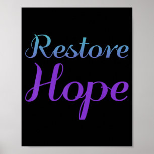 Restore Hope Prevention Awareness Design Poster