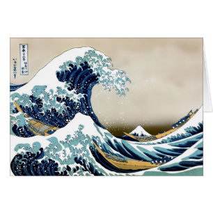 Restored Great Wave off Kanagawa by Hokusai