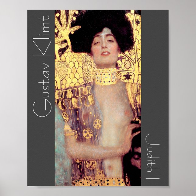 Restored Judith I Holofernes Gustav Klimt Nouveau Poster (Front)