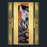 Restored Klimt Judith Salome Art Nouveau Deco Poster<br><div class="desc">History's greatest paintings,  digitally restored,  brightened and recolored for today. Judith II (Salome) was painted in 1909 by Gustav Klimt in the Art Nouveau (Modern) style.</div>