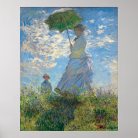 Restored Monet's Woman with a Parasol The Stroll