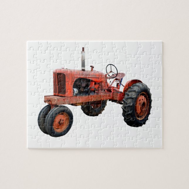 Restored Old Red Tractor Jigsaw Puzzle (Horizontal)