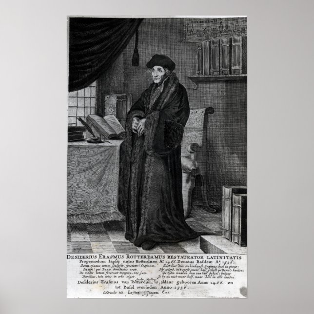 Restorer of the Latin language' Poster (Front)