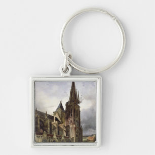 Restoring the Abbey Church of St. Denis in 1833 Key Ring
