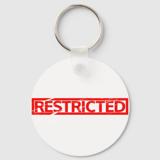 Restricted Stamp Key Ring (Front)