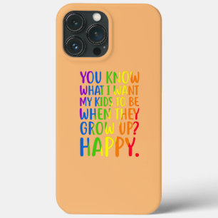 Restro LGBT Awareness Parents Mum Dad Gay Pride iPhone 13 Pro Max Case