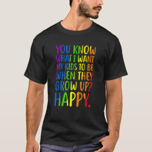 Restro Lgbt Awareness Parents Mum Dad Gay Pride T-Shirt
