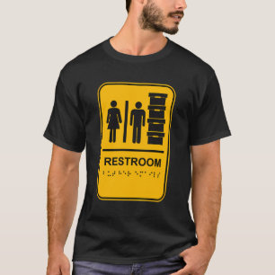 Restroom And Document Storage Parody Sign But Her T-Shirt
