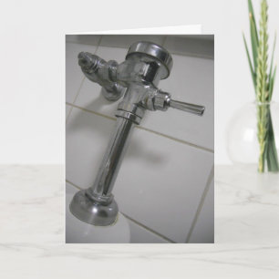 "Restroom Pipes" Birthday Card