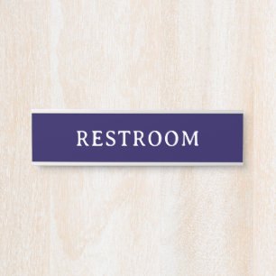 RESTROOM Professional Modern Door Name Plate