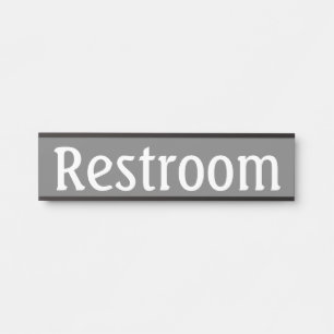 Restroom Sign Hanging Door Signs Name Plate