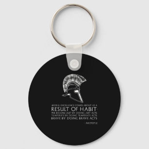 Result Of Habit - Ancient Greek Philosophy - Arist Key Ring