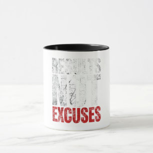 Results Not Excuses Fitness Motivation Design – Gy Mug