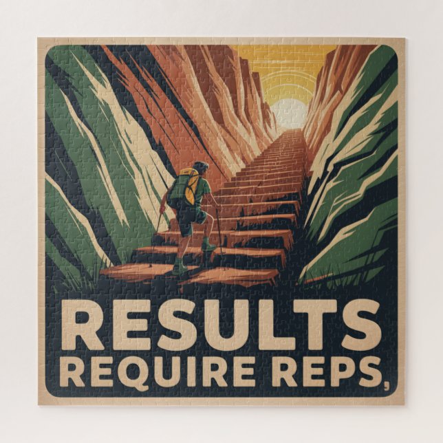 Results Require Reps Jigsaw Puzzle (Vertical)