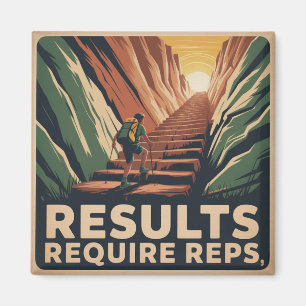 Results Require Reps Magnet