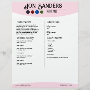 Resume Example Custom Letterhead