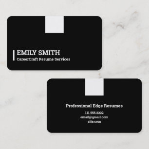 Resume Writer Business Card