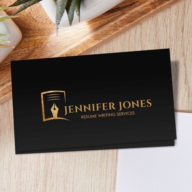 Resume Writing Services Professional Business Card (Creator Uploaded)