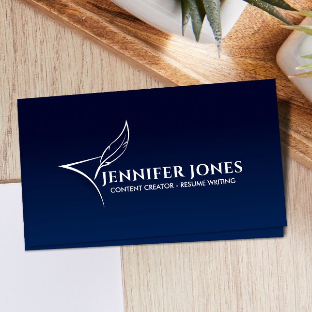 Resume Writing Services Professional Business Card (Creator Uploaded)