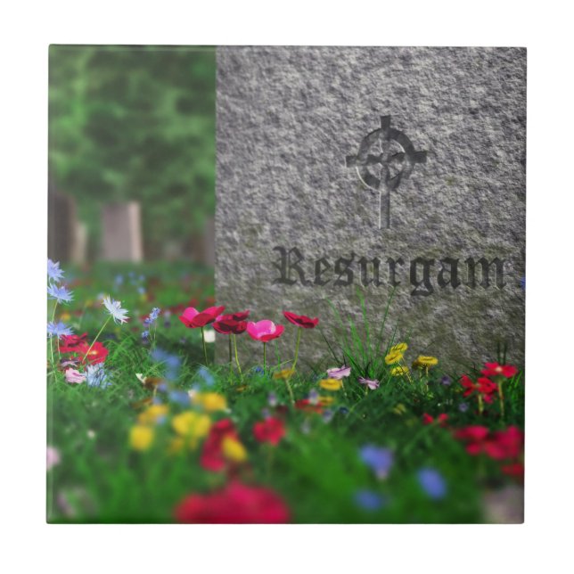 Resurgam Decorative Tile (Front)